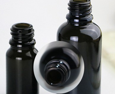 10ml 15ml 20ml 30ml 50ml 100ml Glossy Black Boston Round Essential Oil Glass Bottles with Pipette Droppers Orifice Reducers