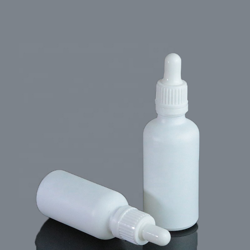 10ml 15ml 20ml 30ml 50ml 100ml Unique Matte White Bottle Graduated Pipette Dropper Bottles With Tamper Evident Cap (GRW02)