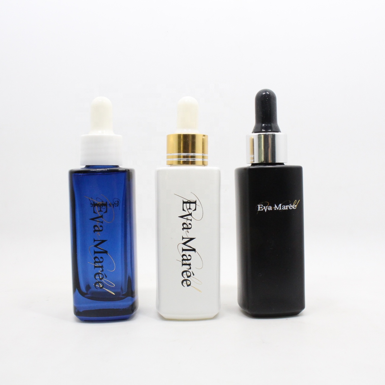 10ml 15ml 20ml 30ml 50ml 100ml clear essential oil serum glass dropper bottle with aluminum dropper cap