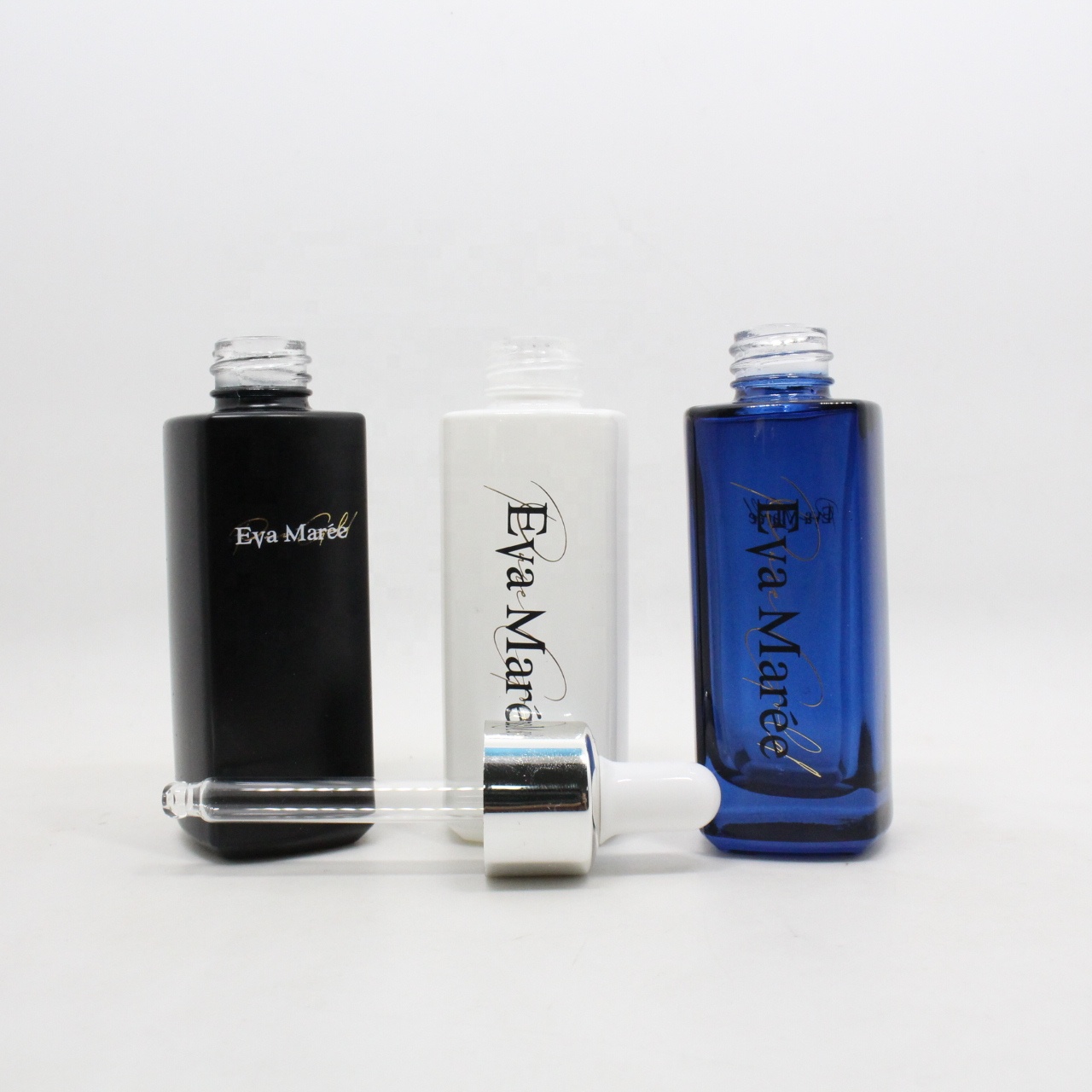 10ml 15ml 20ml 30ml 50ml 100ml clear essential oil serum glass dropper bottle with aluminum dropper cap