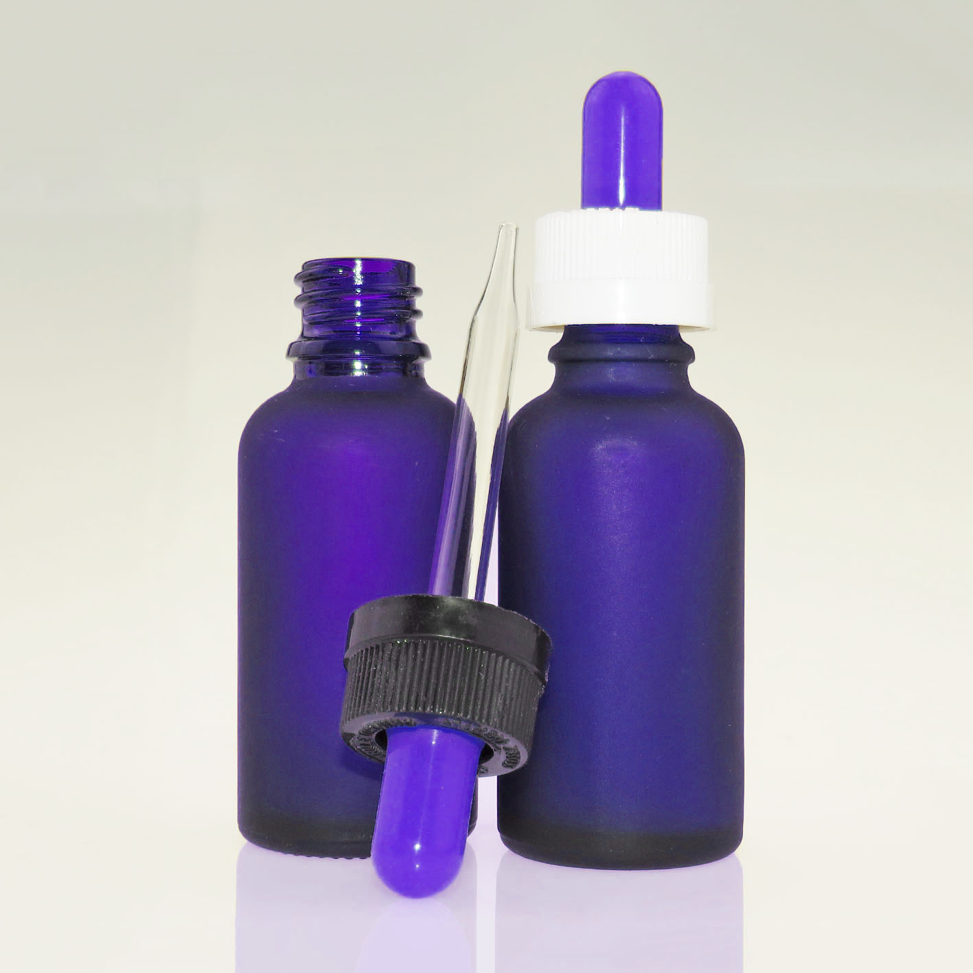 10ml 15ml 20ml 30ml 50ml 100ml dark blue glass dropper bottle for e liquid frosted essential oil bottle