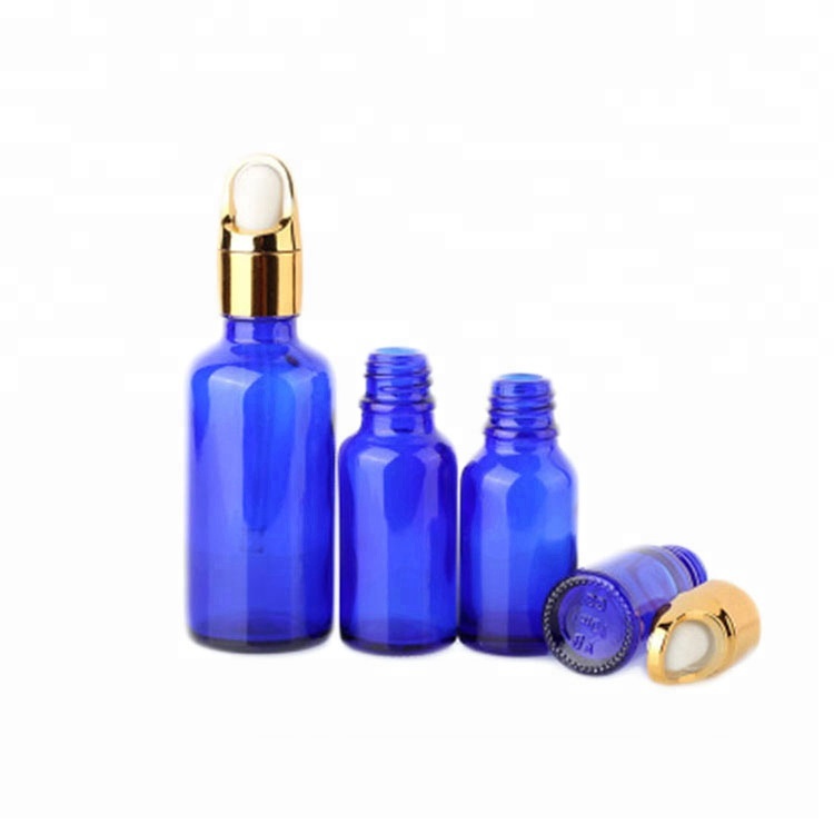 10ml 15ml 20ml 30ml 50ml 100ml dark blue glass dropper bottle for e liquid frosted essential oil bottle