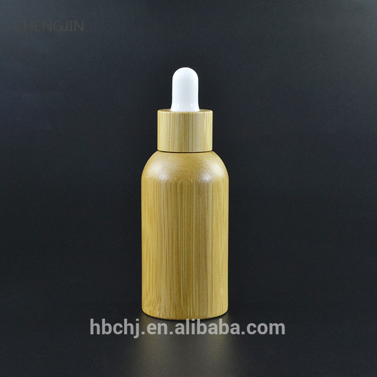 10ml 15ml 20ml 30ml 50ml 100ml glass inner bamboo dropper bottles with bamboo wooden lid