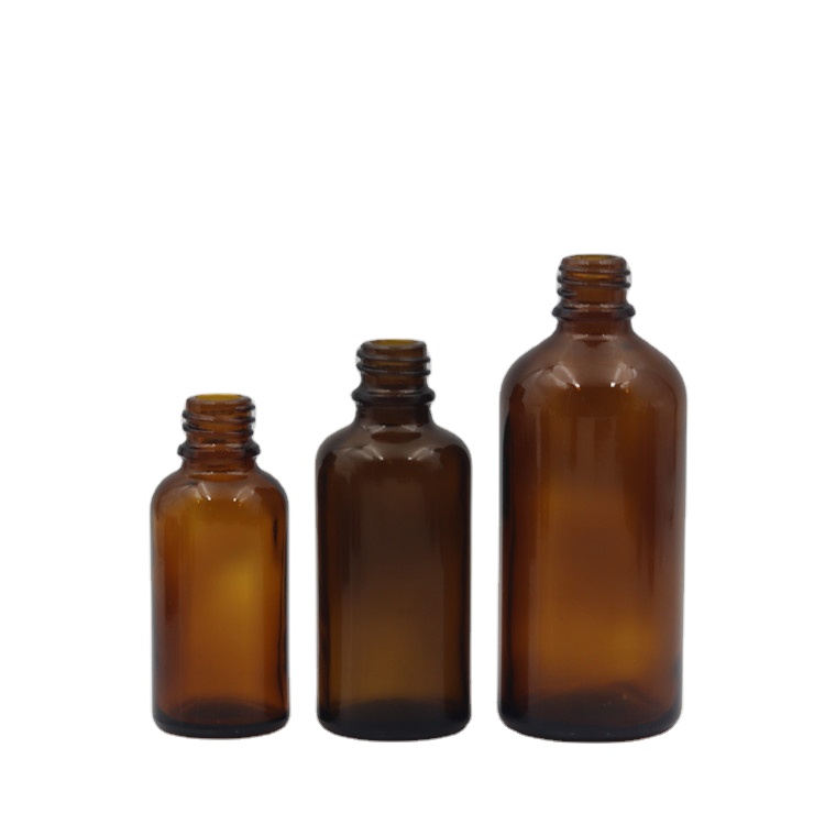 10ml/15ml/20ml/30ml/50ml/60ml/100ml amber essential oil glass bottle with dropper