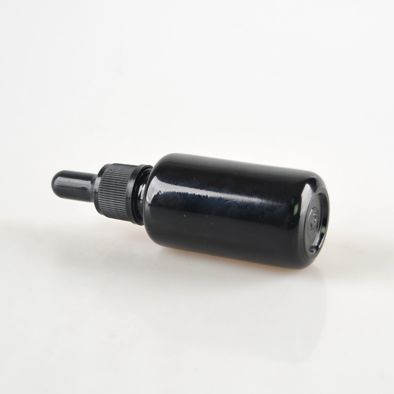 10ml 15ml 20ml 30ml 50ml 60ml 100ml black glass bottle with black dropper round bottle of good quality stock bottels