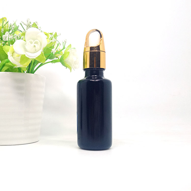 10ml 15ml 20ml 30ml 50ml 60ml 100ml violet black glass dark violet dropper bottles with black pump for essential oil oil