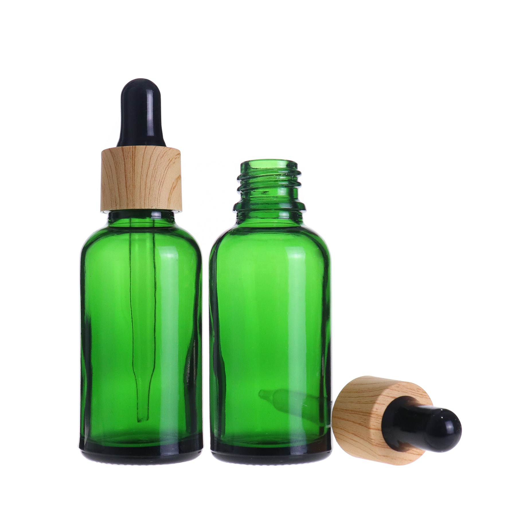 10ml 15ml 20ml 30ml Amber Green Blue Clear Black White Glass Essential Dropper Bottle for Pharma and Cosmetic packaging 1oz