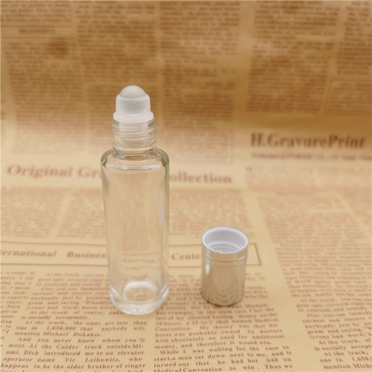10ml 15ml 20ml 30ml clear/ amber/ frosted roller glass bottle roll on bottle for lip oil/ essential oil