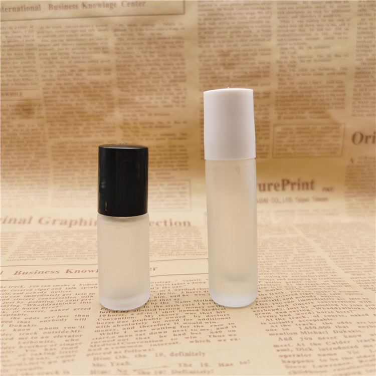 10ml 15ml 20ml 30ml clear/ amber/ frosted roller glass bottle roll on bottle for lip oil/ essential oil