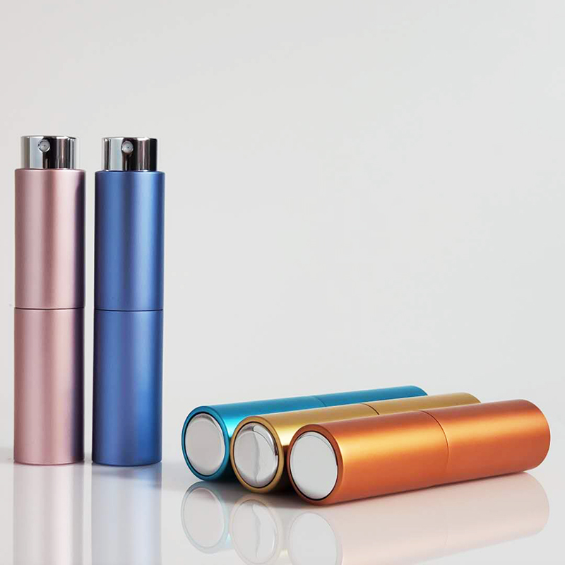 10ml 15ml 20ml Mini Travel Aluminium Refillable Spray  8ml Twist Perfume Atomizer bottle