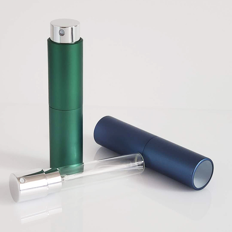 10ml 15ml 20ml Mini Travel Aluminium Refillable Spray 8ml Twist Perfume Atomizer bottle