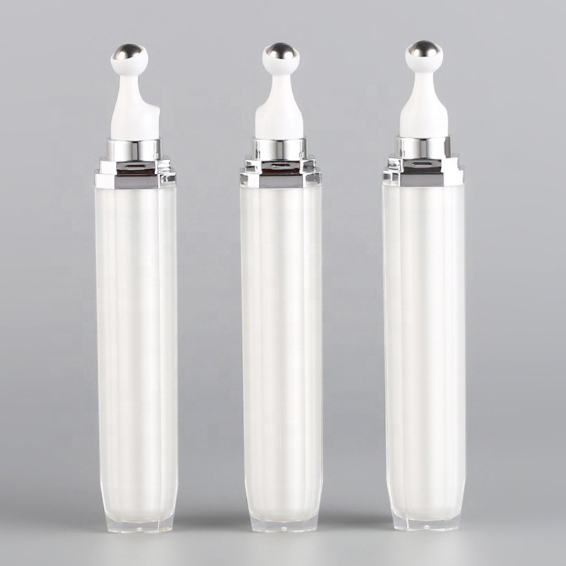10ml 15ml 20ml Octagonal Empty Eye Cream Tube Acrylic Roller Bottles for Essential Oil