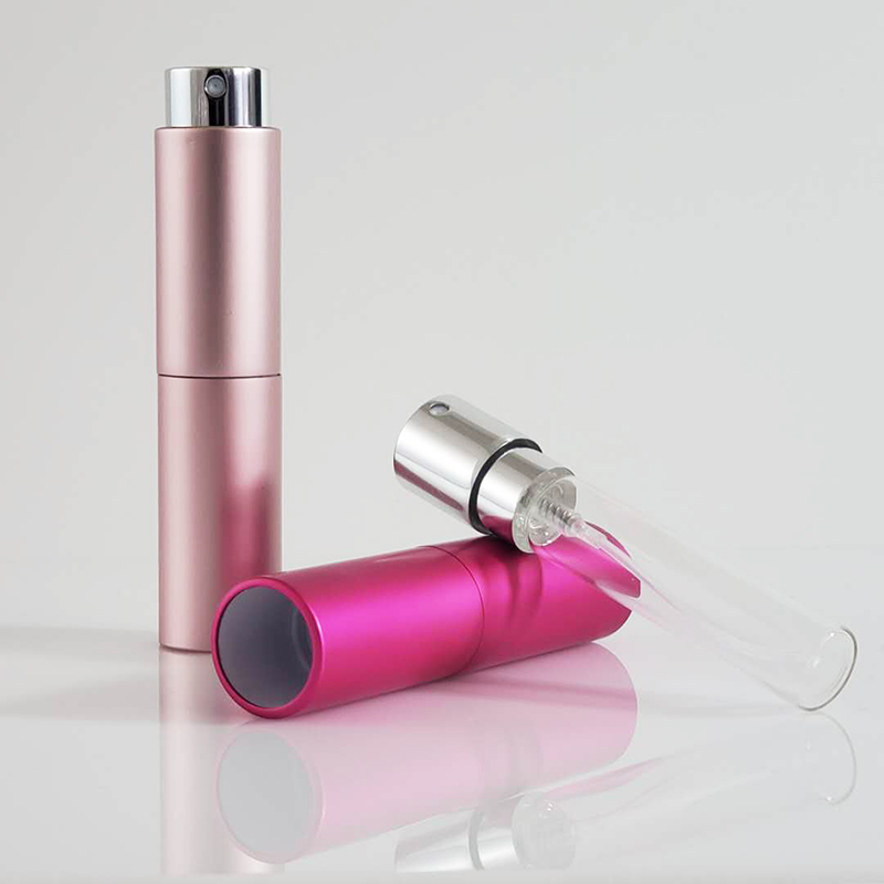 10ml 15ml 20ml Round Aluminum Refillable Perfume Atomizer With Bottle Spray To Packaging Perfume 8ML