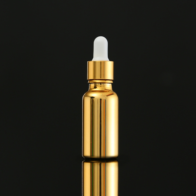 10ml 15ml 30 ml 100ml Gold Cosmetic Serum Glass Dropper Bottle