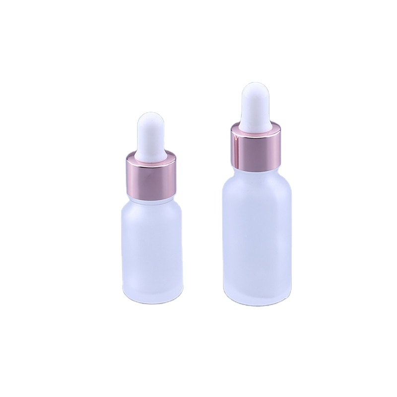 10ml 15ml 30 ml Rose Gold Cosmetic Glass Essential Oil Spray Dropper Serum Bottles