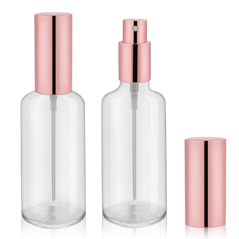 10ml 15ml 30 ml Rose Gold Cosmetic Glass Essential Oil Spray Dropper Serum Bottles