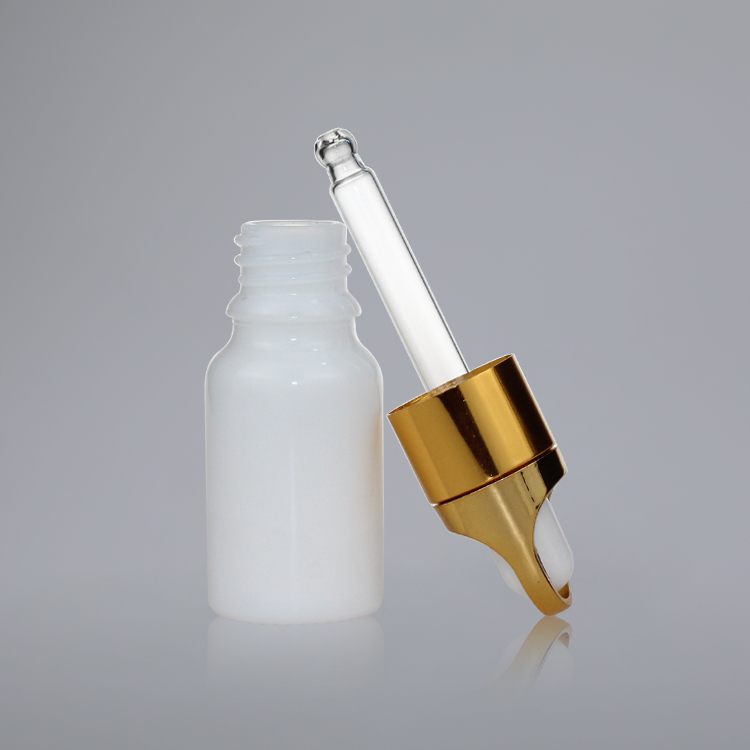 10ml 15ml 30ml 50ml 100ml 200ml Opal glass dropper bottle packaging with fancy gold dropper 30ml Customized Suppliers