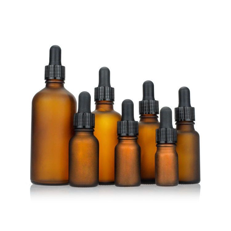 10ml 15ml 30ml 50ml 100ml Colored Skin Care Packaging Glass Bottle Amber Glass Essential Oil Dropper Bottles OEM Factory