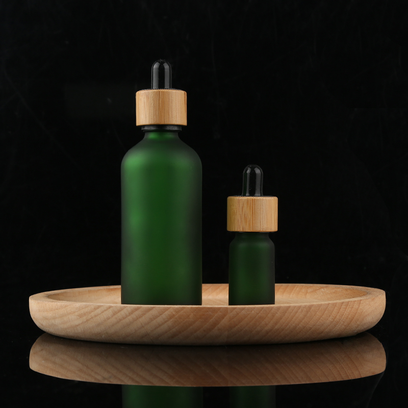 10ml 15ml 30ml 50ml 100ml Cosmetic packing bamboo essential oil bottles dropper bottle