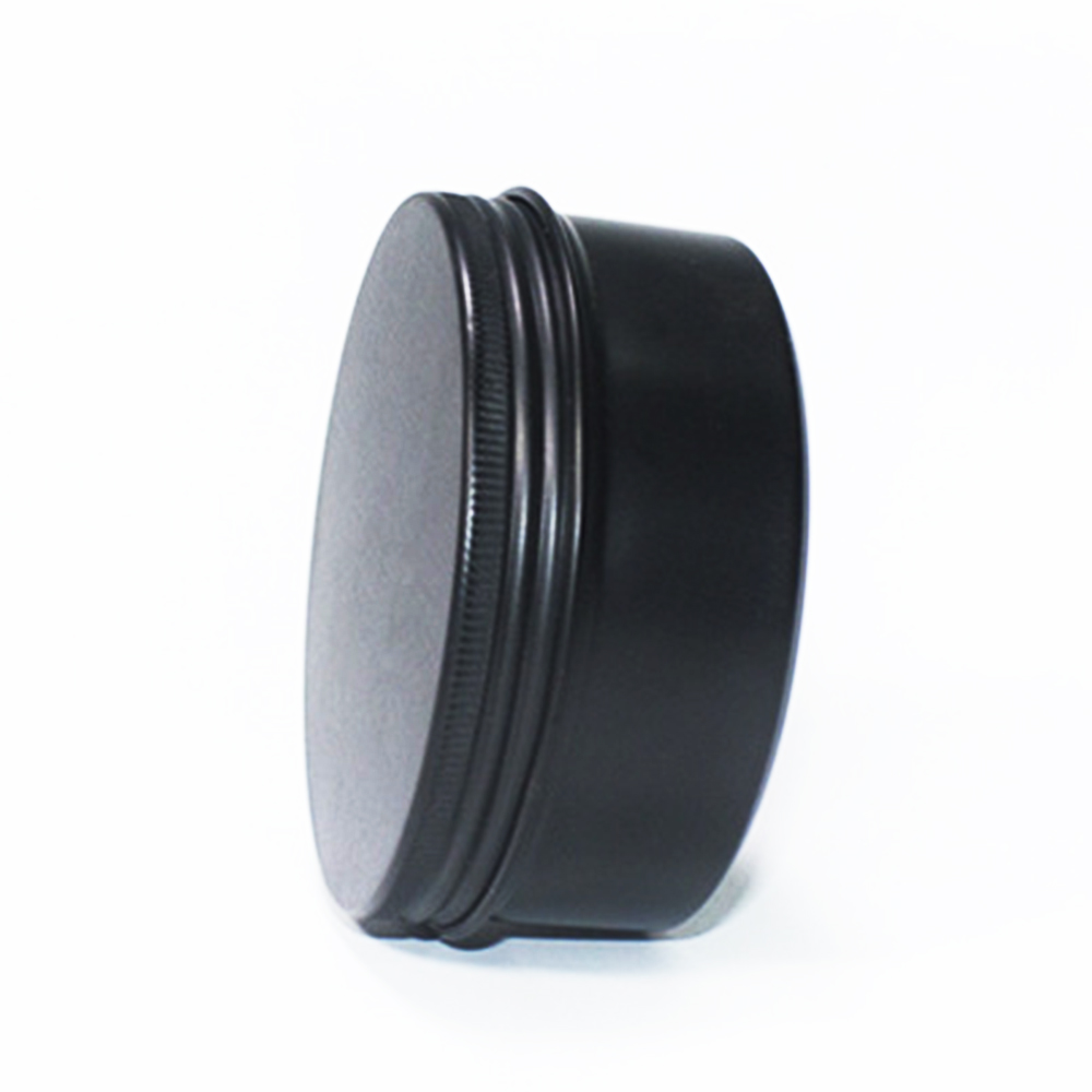 10ml 15ml 30ml 50ml 60ml 80ml 100ml 150ml 250ml black cosmetic metal can aluminum jar with screw lid