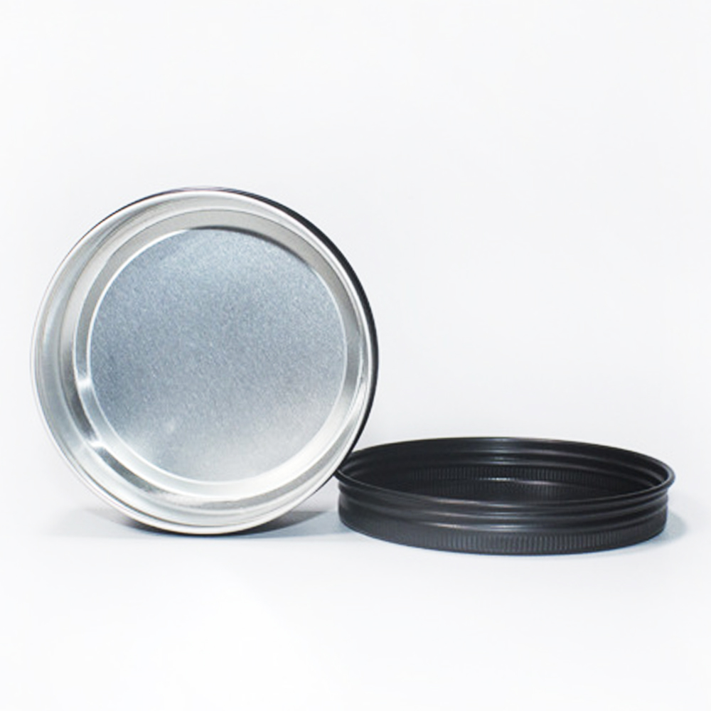 10ml 15ml 30ml 50ml 60ml 80ml 100ml 150ml 250ml black cosmetic metal can aluminum jar with screw lid