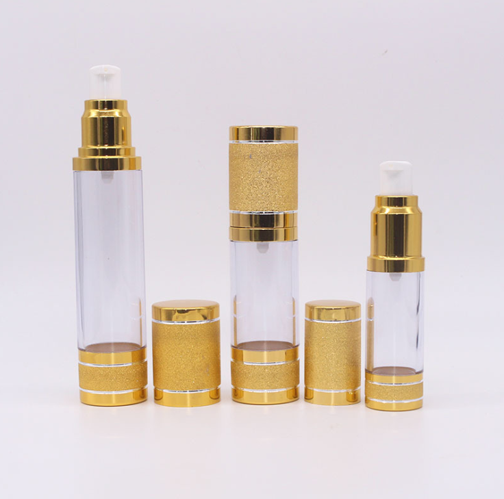 10ml 15ml 30ml 50ml 80ml 100ml Pressure Pump Bottle Vacuum Transparent Emulsion Bottle