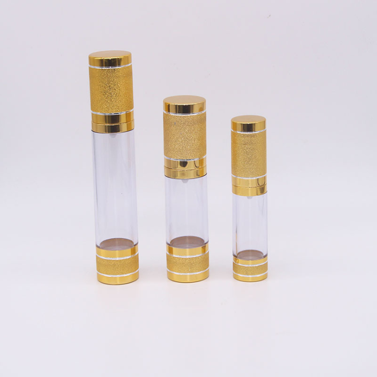 10ml 15ml 30ml 50ml 80ml 100ml Pressure Pump Bottle Vacuum Transparent Emulsion Bottle