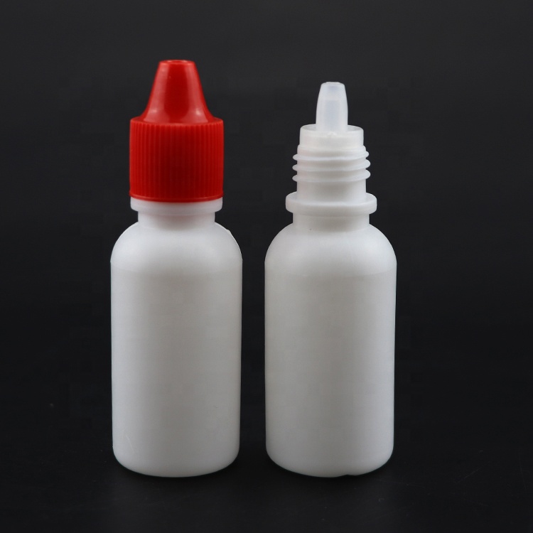 10ml 15ml 30ml 50ml LDPE eye dropper bottles long thin tip pe bottles with child proof cap