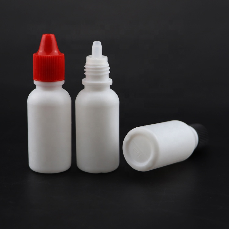 10ml 15ml 30ml 50ml LDPE eye dropper bottles long thin tip pe bottles with child proof cap