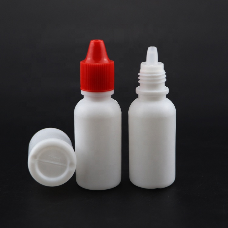 10ml 15ml 30ml 50ml LDPE eye dropper bottles long thin tip pe bottles with child proof cap