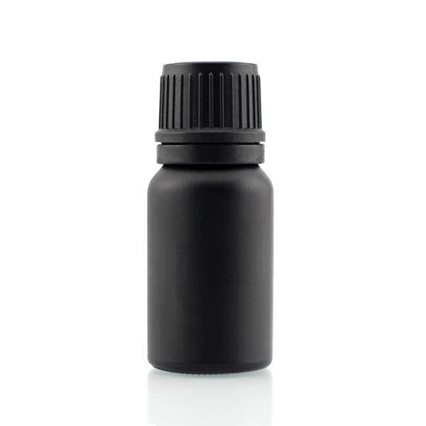 10ml 15ml 30ml 50ml euro dropper Tamper evident screw cap matte black glass essential oil bottle