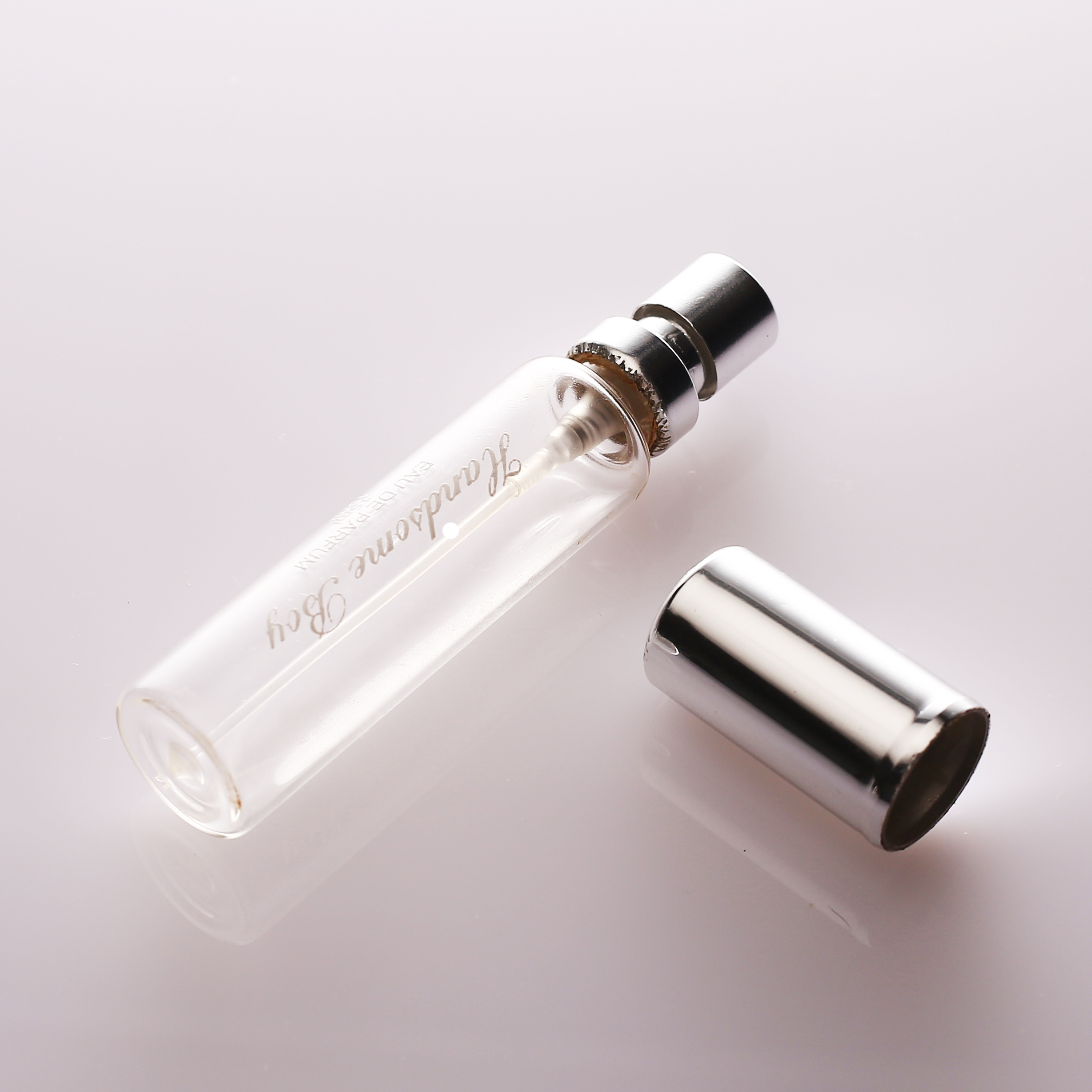 10ml 15ml 30ml Transparent Tubular Glass perfume bottle empty perfume atomizer refillable glass perfume vials  manufacturer