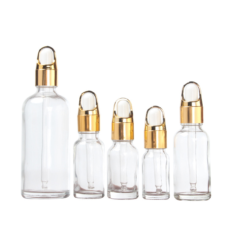 10ml 15ml 50ml 100ml transparent empty essential oil glass bottle