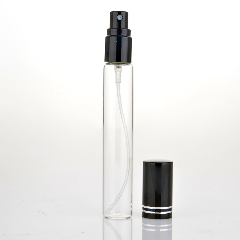 10ml 15ml Aluminum Spray Clear Glass bottle Refillable Perfume Empty Bottle
