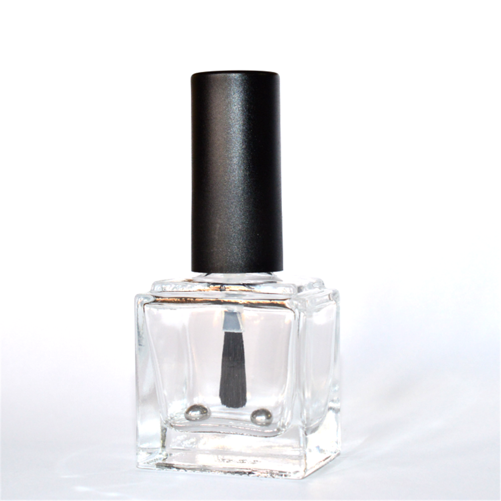 10ml 15ml Cosmetic Packaging Custom Print Nail Polish Bottle Glass Empty Square Nail Polish Bottle