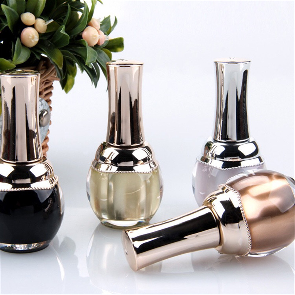 10ml 15ml Cosmetic Packaging Custom Print Nail Polish Bottle Glass Empty Square Nail Polish Bottle