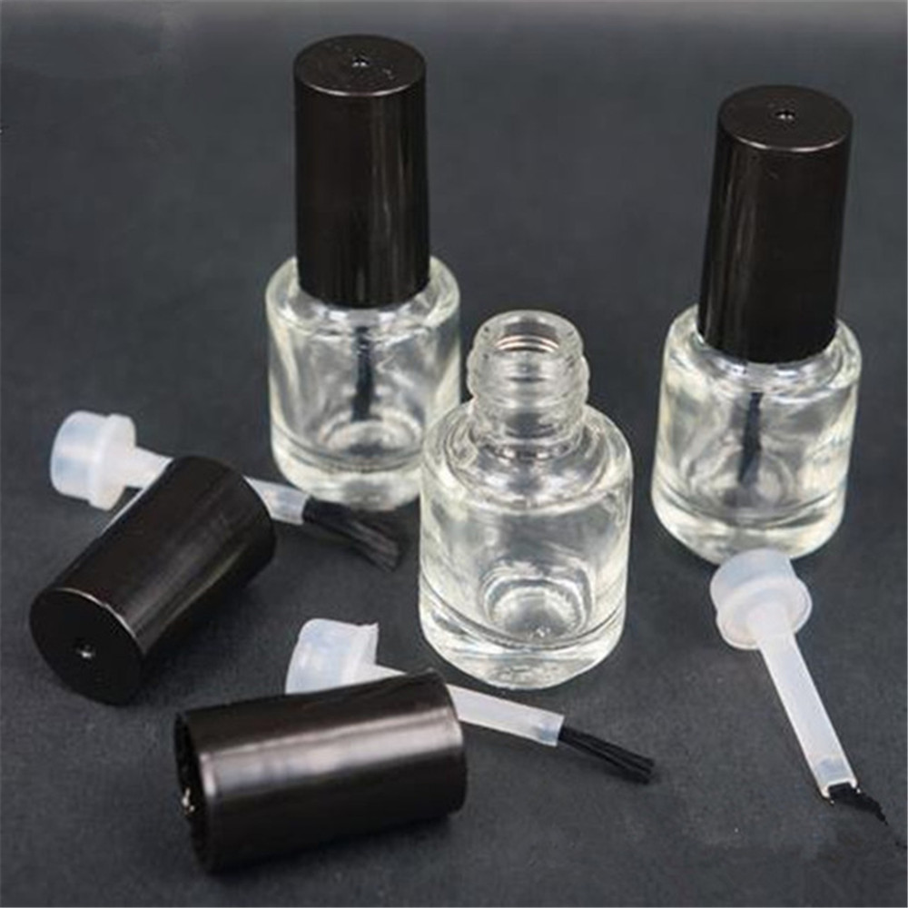 10ml 15ml Cosmetic Packaging Custom Print Nail Polish Bottle Glass Empty Square Nail Polish Bottle