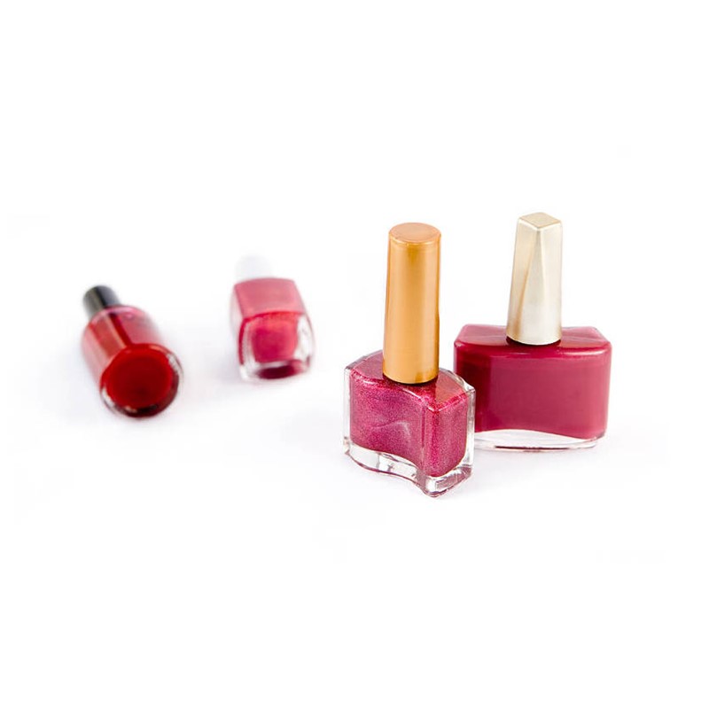 10ml 15ml Hot custom luxury Square Clear empty uv gel nail oil polish care glass bottle with plastic caps