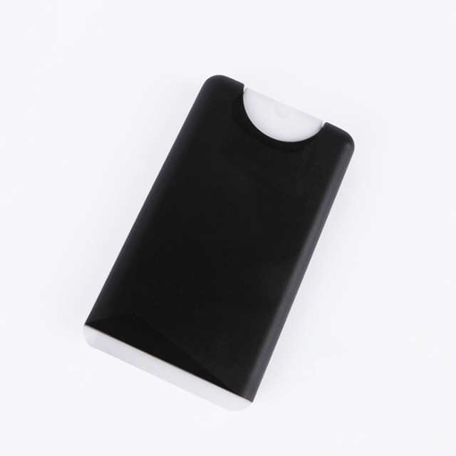 10ml 15ml Mini coloured refillable perfume bottle 20ml plastic credit card flat spray bottle