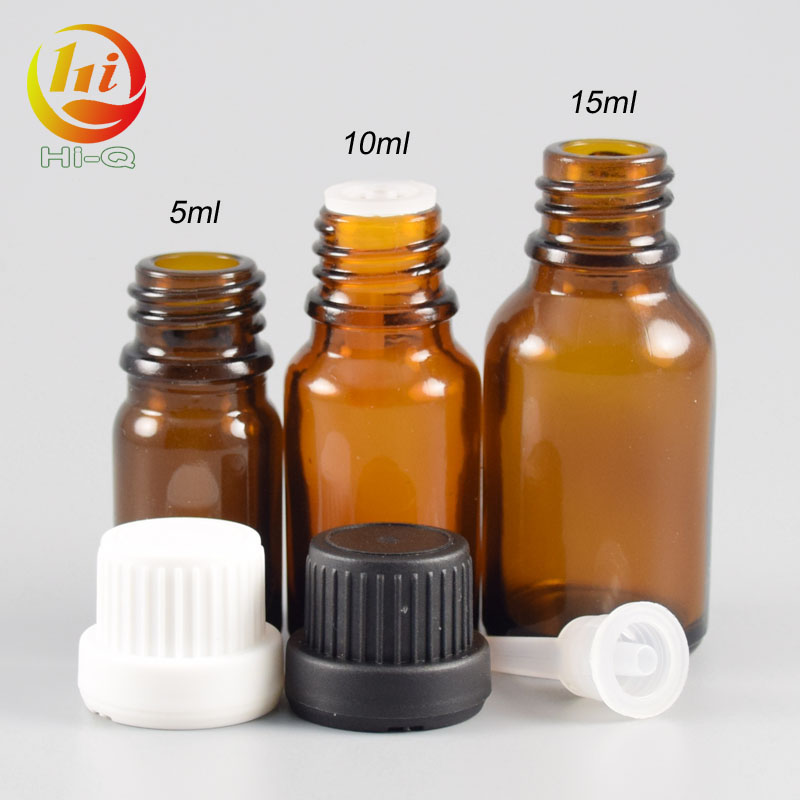 10ml 15ml glass essential oil bottle with dripper tip euro dropper amber bottle 5ml tamper proof seal