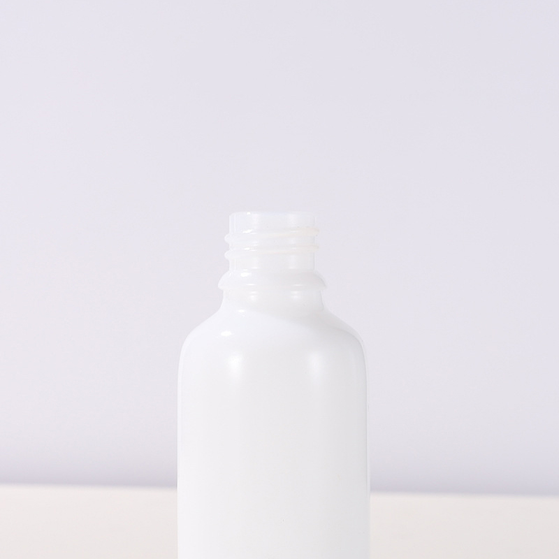 10ml 20ML pipette fine oil bottle 30ML 50ml wood ring white porcelain Dropper bottle 15ML 100ml glass bottle bamboo cap