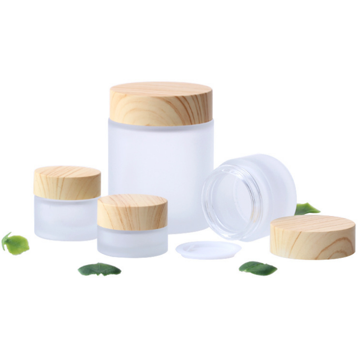 10ml 20g Small Round Cosmetic Cream Lip Balm Matte Frosted Glass Jar Supplier