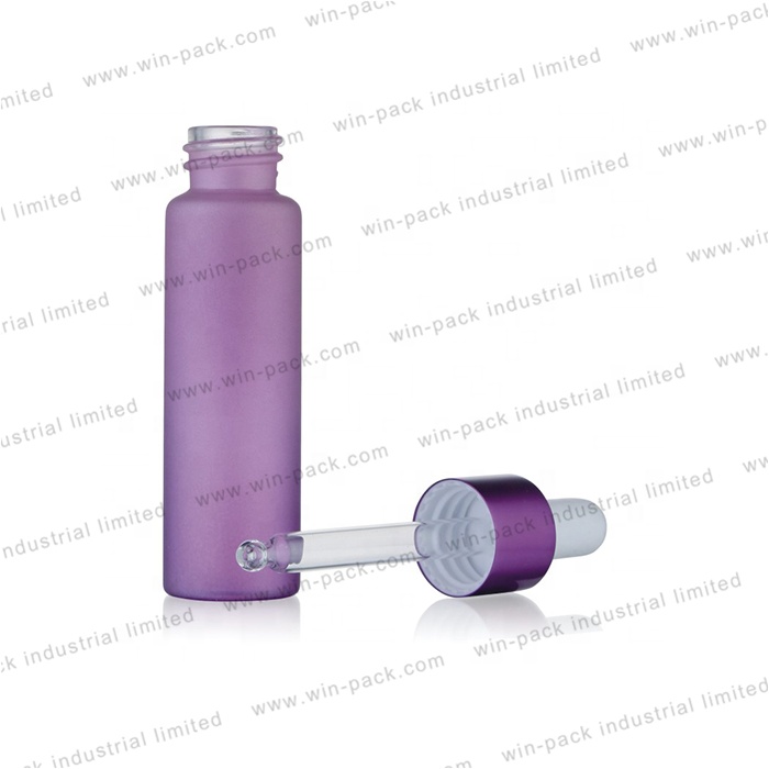 10ml 20ml 25ml 30ml luxury empty custom printing cosmetic frosted yellow or amber glass serum dropper bottle packaging