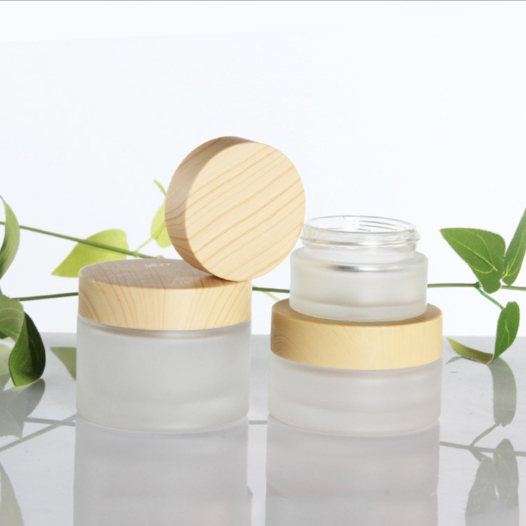 10ml 20ml 30ml 50ml 100ml 120ml Cosmetic packaging frosted clear glass bottle for toner and face cream
