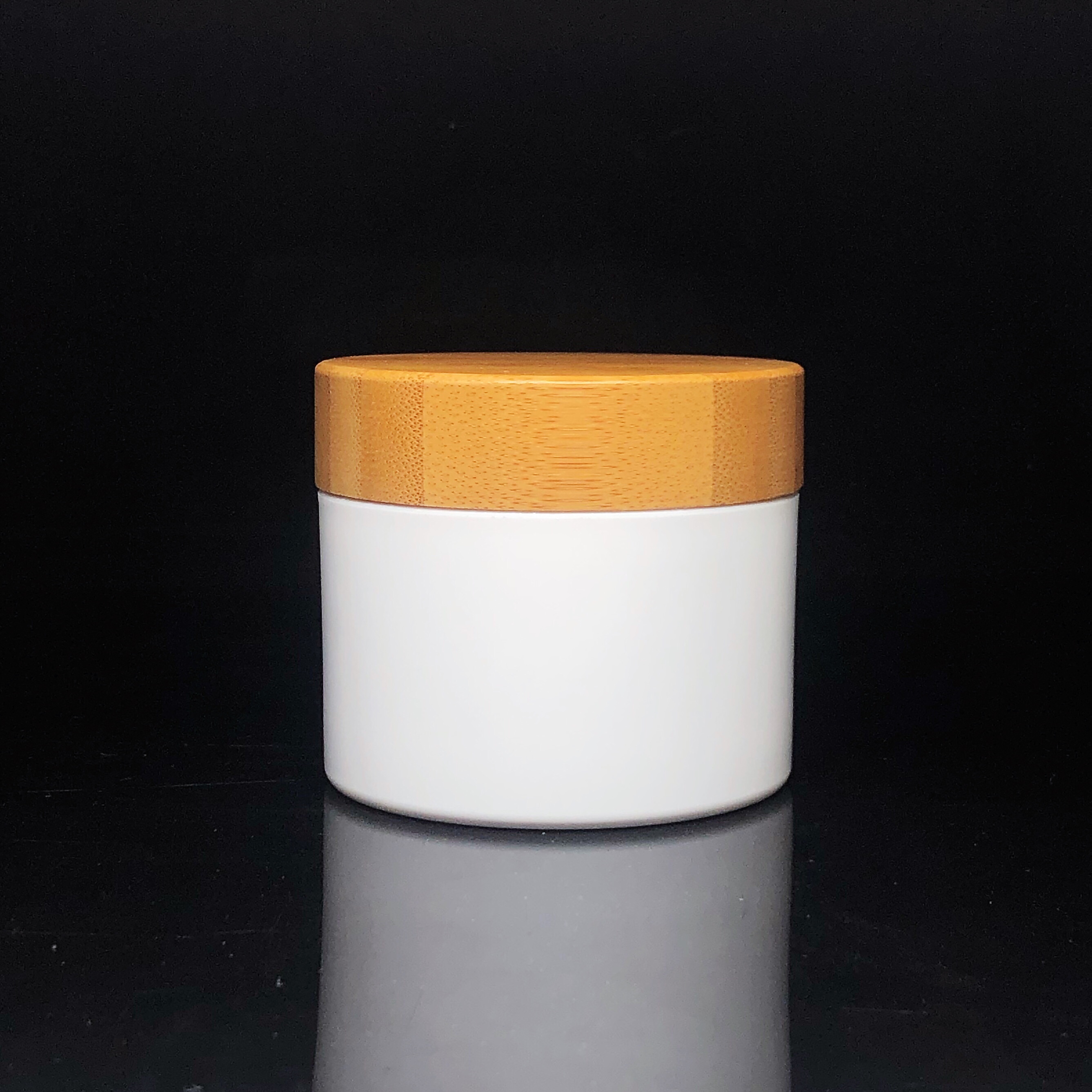 10ml 20ml 30ml 50ml 100ml 150ml 200ml 250ml Bamboo Cosmetic Packaging Bamboo Plastic Jar with White PP for Body Cream