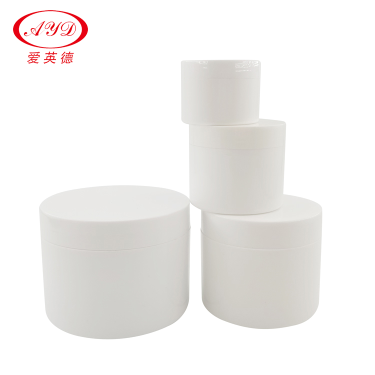 10ml 20ml 30ml 50ml 100ml 150ml 200ml 250ml Glossy White Jar Two Wall