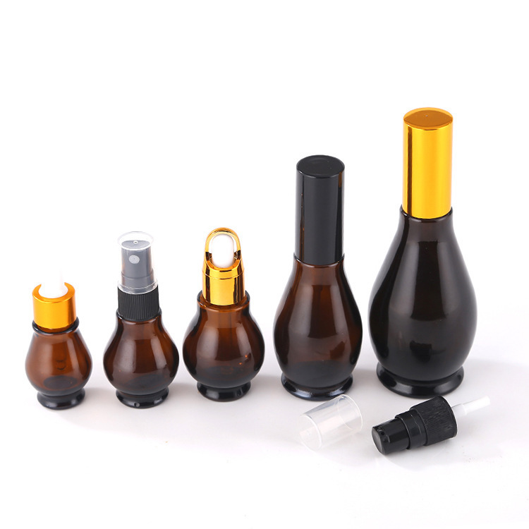 10ml 20ml 30ml 50ml 100ml Bamboo Dropper Glass Bottle Essential Oil Dropper Bottle Portable Cosmetic Bottle