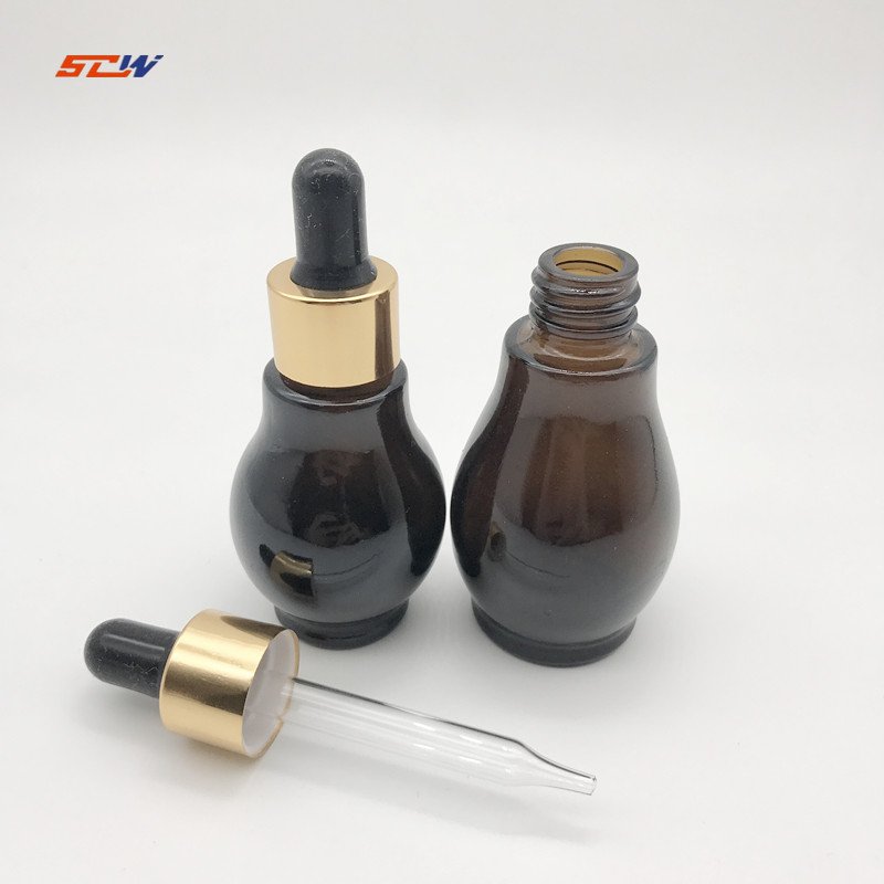 10ml 20ml 30ml 50ml 100ml Brown Amber Oil Bottle Portable Cosmetic Bottle Essential Oil Dropper Bottle