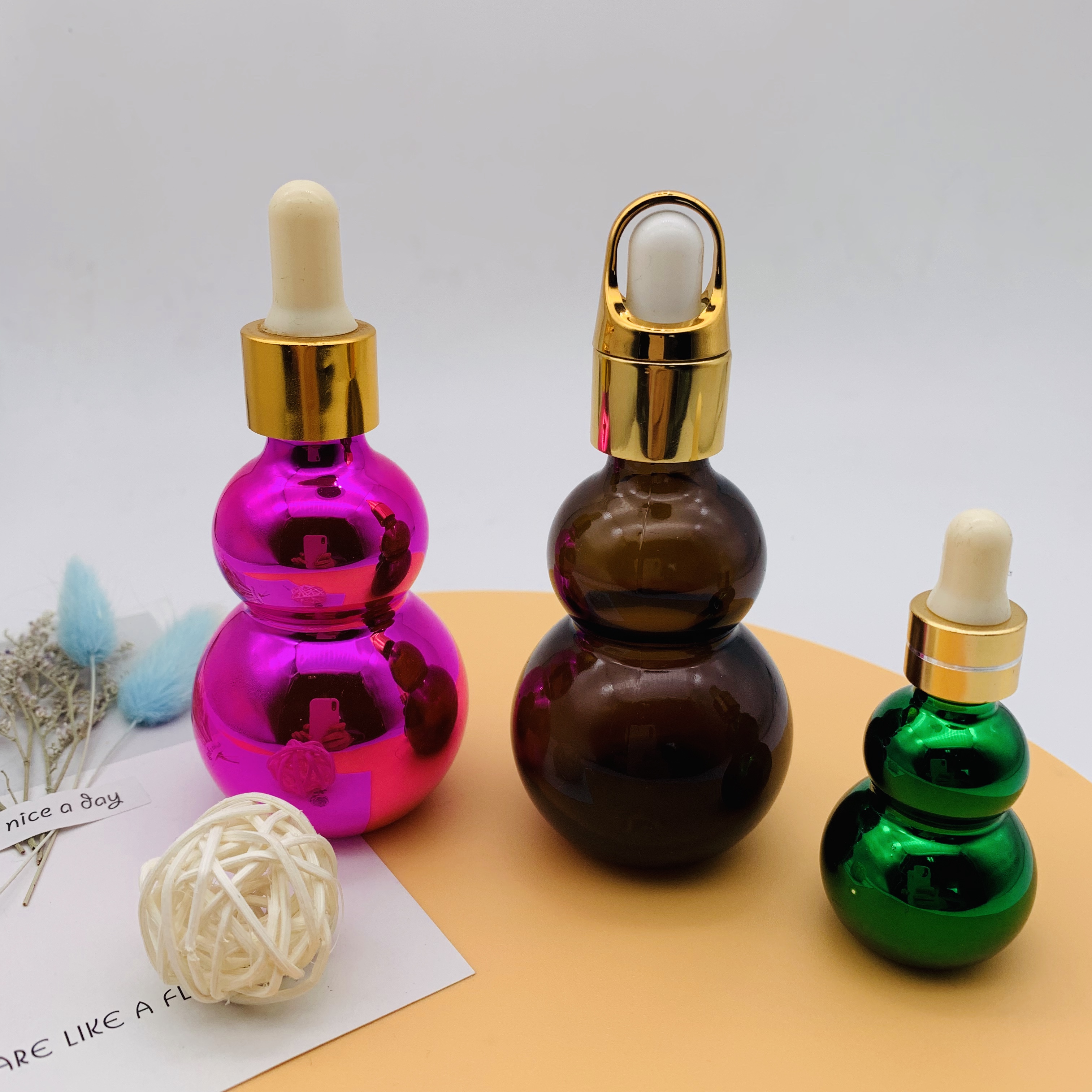 10ml 20ml 30ml 50ml 100ml Dropper Bottle Essential Oil Glass Bottle Customized Colored Bottle