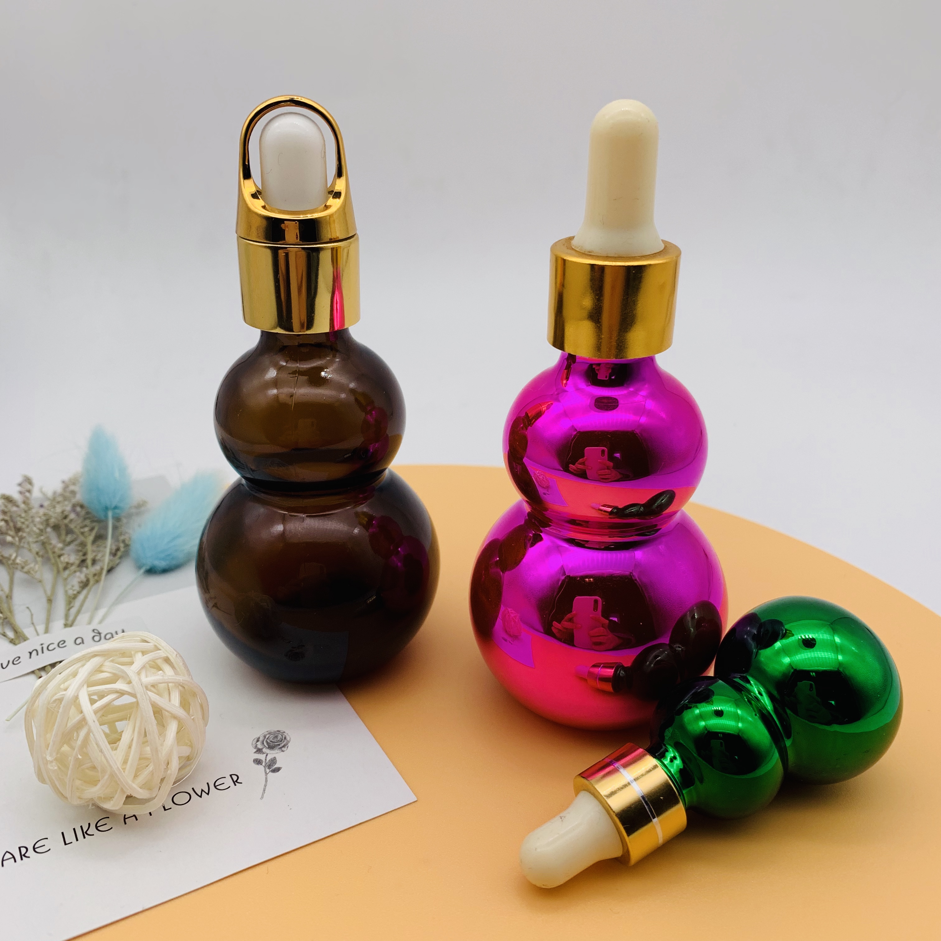 10ml 20ml 30ml 50ml 100ml Dropper Bottle Essential Oil Glass Bottle Customized Colored Bottle